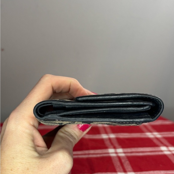 Coach Y2K Signature Black and Grey Trifold Wallet - Picture 4 of 13